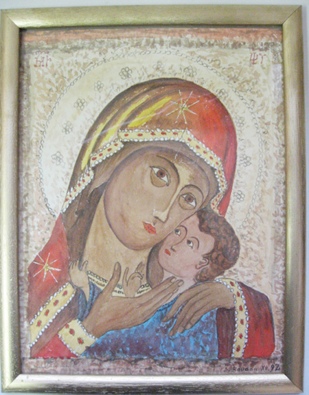 Appraisal: D Baudon th C Russian Holy Mother and Child Icon