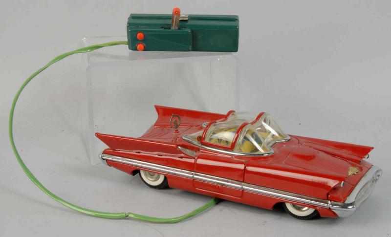 Appraisal: Tin Futura Car Battery-Op Remote Control Toy Description Japanese Circa