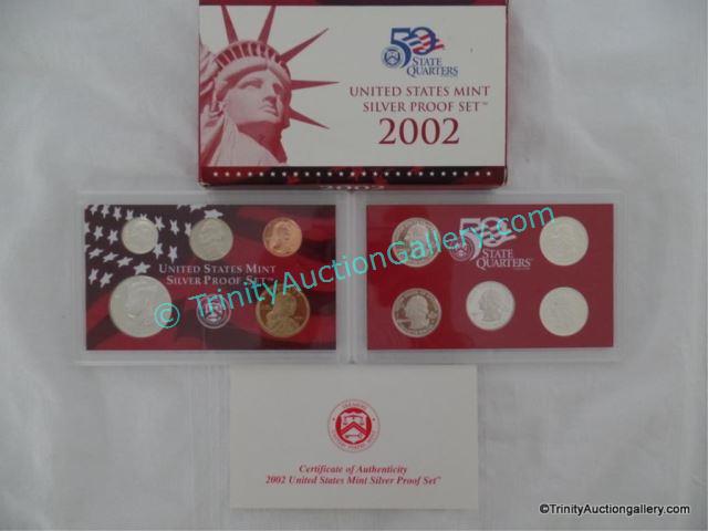 Appraisal: US Mint Silver Proof Coin Set w Coins Issued in