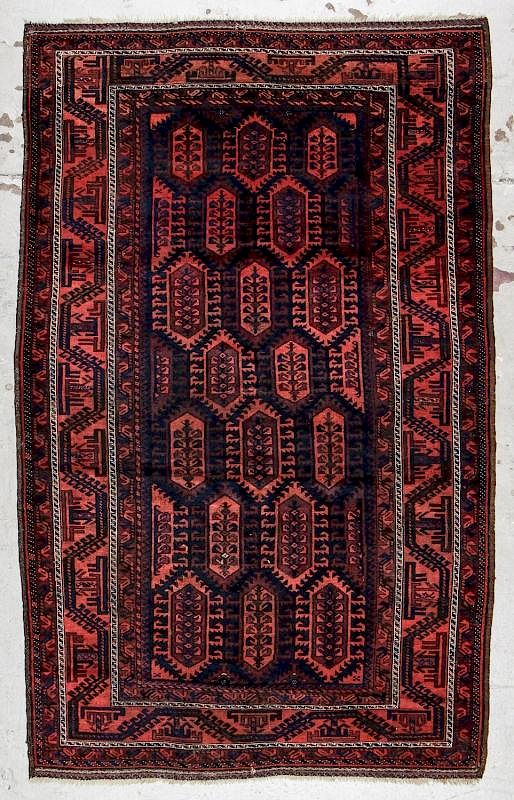 Appraisal: Antique Beluch Rug Afghanistan ' '' x ' '' Antique