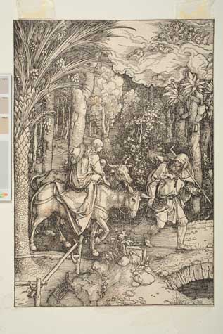 Appraisal: ALBRECHT D RER The Flight into Egypt Woodcut circa x