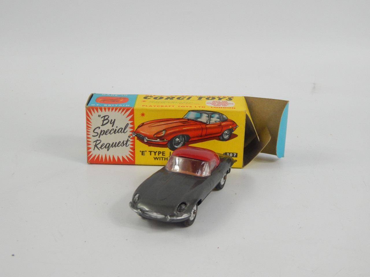 Appraisal: A Corgi Toys diecast vehicle E Type Jaguar with detachable