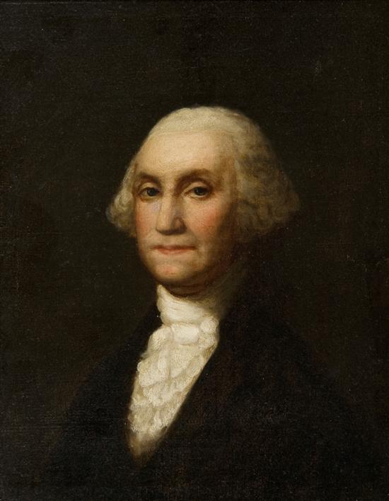 Appraisal: Portrait of George Washington Late th century Oil on canvas