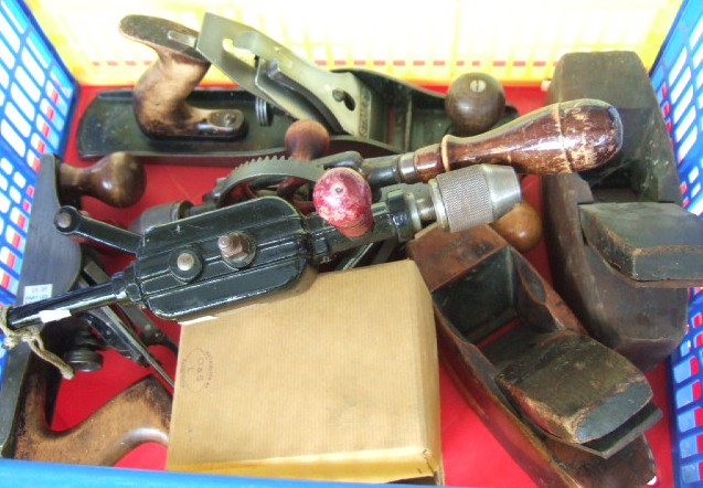 Appraisal: A quantity of wood working tools including a Stanley Bailey