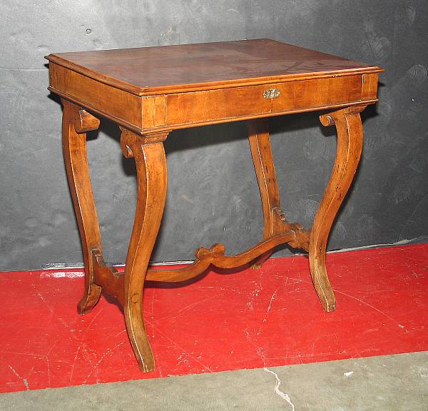 Appraisal: An Italian Neoclassical walnut writing table early th century height