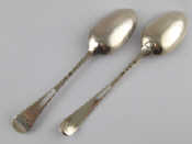 Appraisal: A Silver Hanoverian tablespoon Jeremiah King London wt gms and