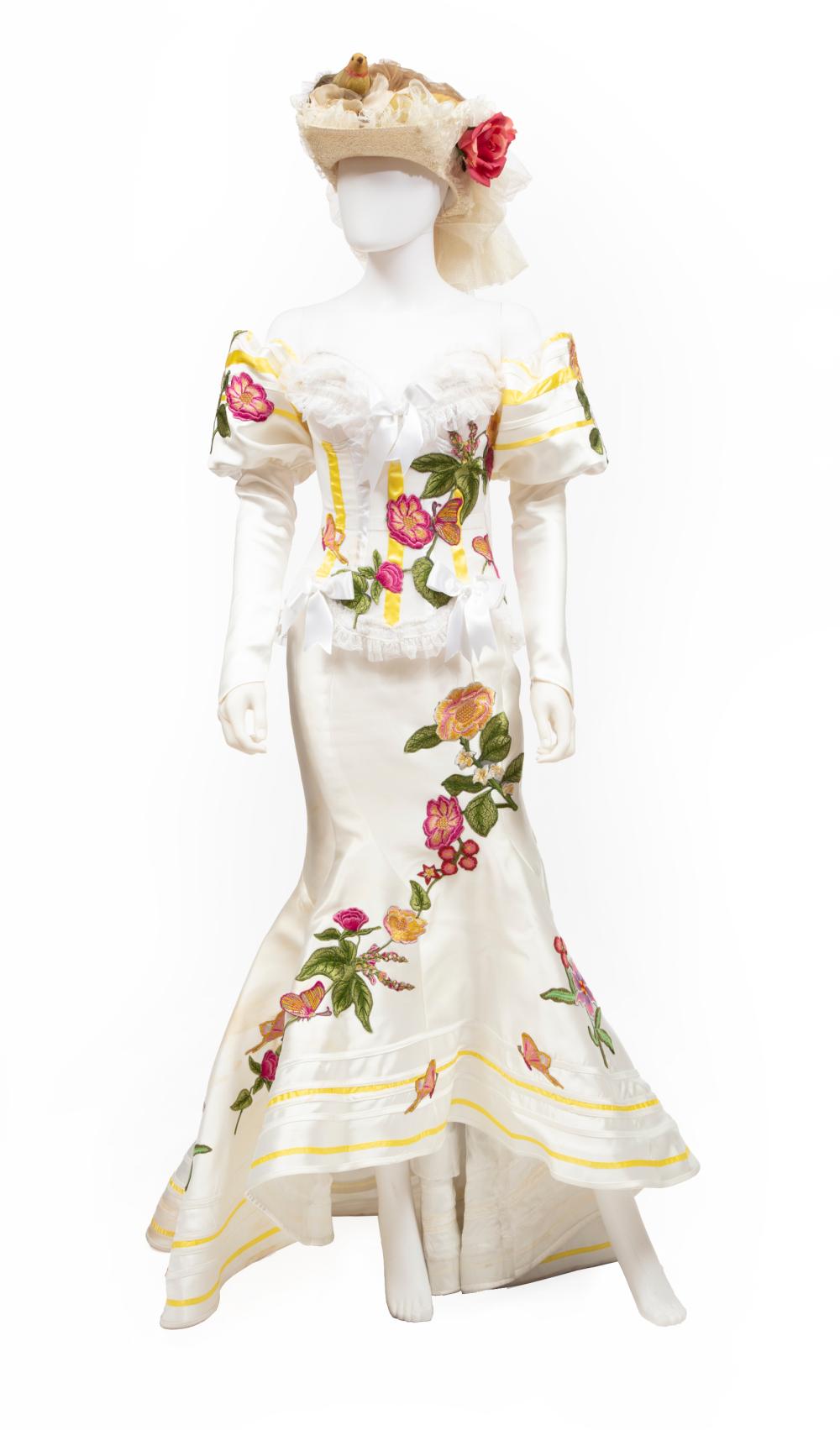 Appraisal: Chris Owens' Spring Flowers Embroidered Easter Costume corset top with