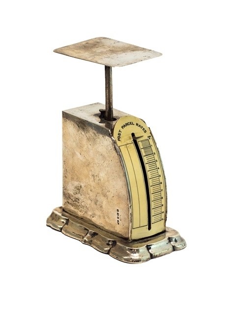 Appraisal: A set of silver cased sprung parcel weighing scales the