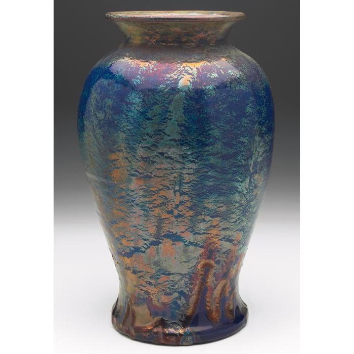 Appraisal: Exceptional Pewabic vase bulbous shape with a flaring rim under