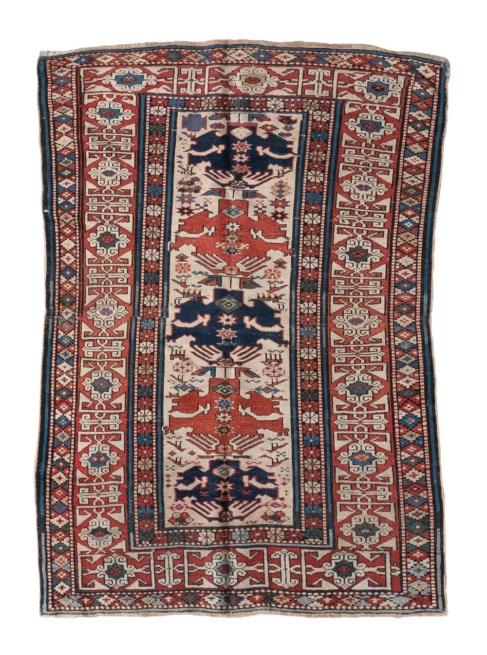 Appraisal: CAUCASIAN RUG X LATE TH CENTURYCAUCASIAN RUG ' X '