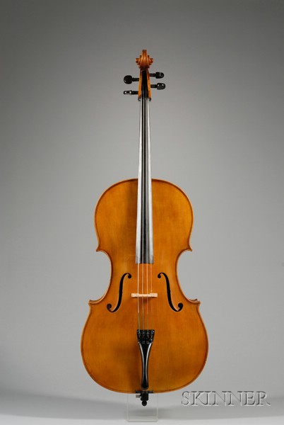 Appraisal: Modern Violoncello labeled ANTONIO CAVALAZZI length of two-piece back in