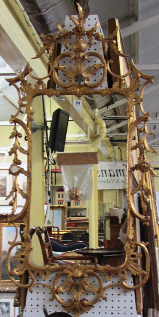 Appraisal: An th century design gilt framed wall mirror with opposing