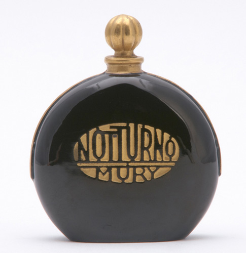 Appraisal: MURY Notturno Baccarat perfume bottle in black crystal with gilded