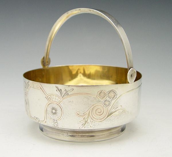 Appraisal: SEYMYEM KAZAKOV RUSSIAN SILVER BASKET Early th century basket with