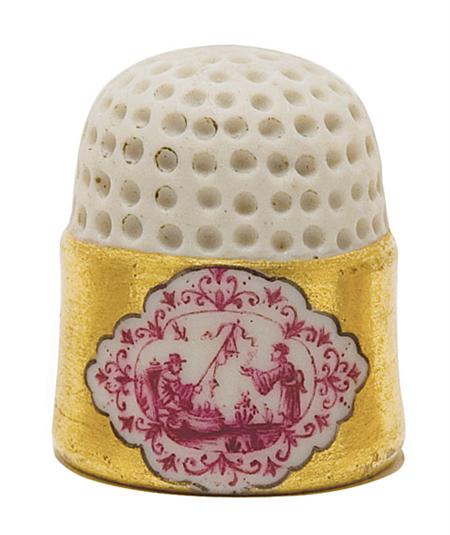 Appraisal: Meissen Style Porcelain Thimble Estimate -