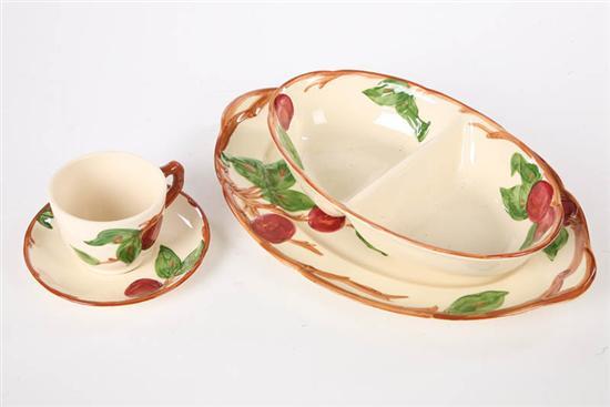 Appraisal: SEVENTY THREE PIECE SET OF FRANCISCAN CHINA Cream colored in