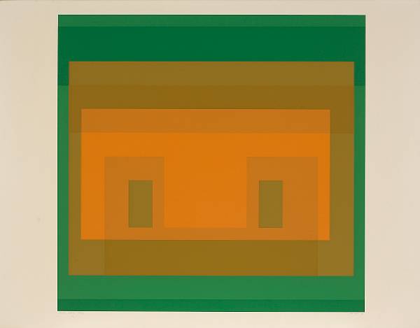 Appraisal: Josef Albers American - I-S Va from Six Variants D