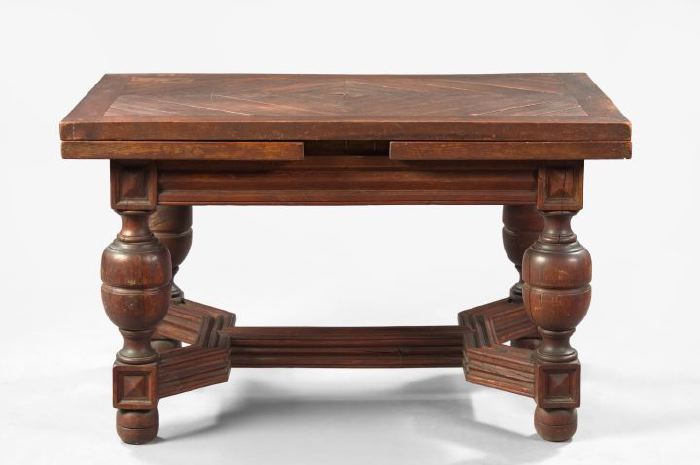 Appraisal: Large English Jacobean-Style Oak Draw-Leaf Dining Table fourth quarter th