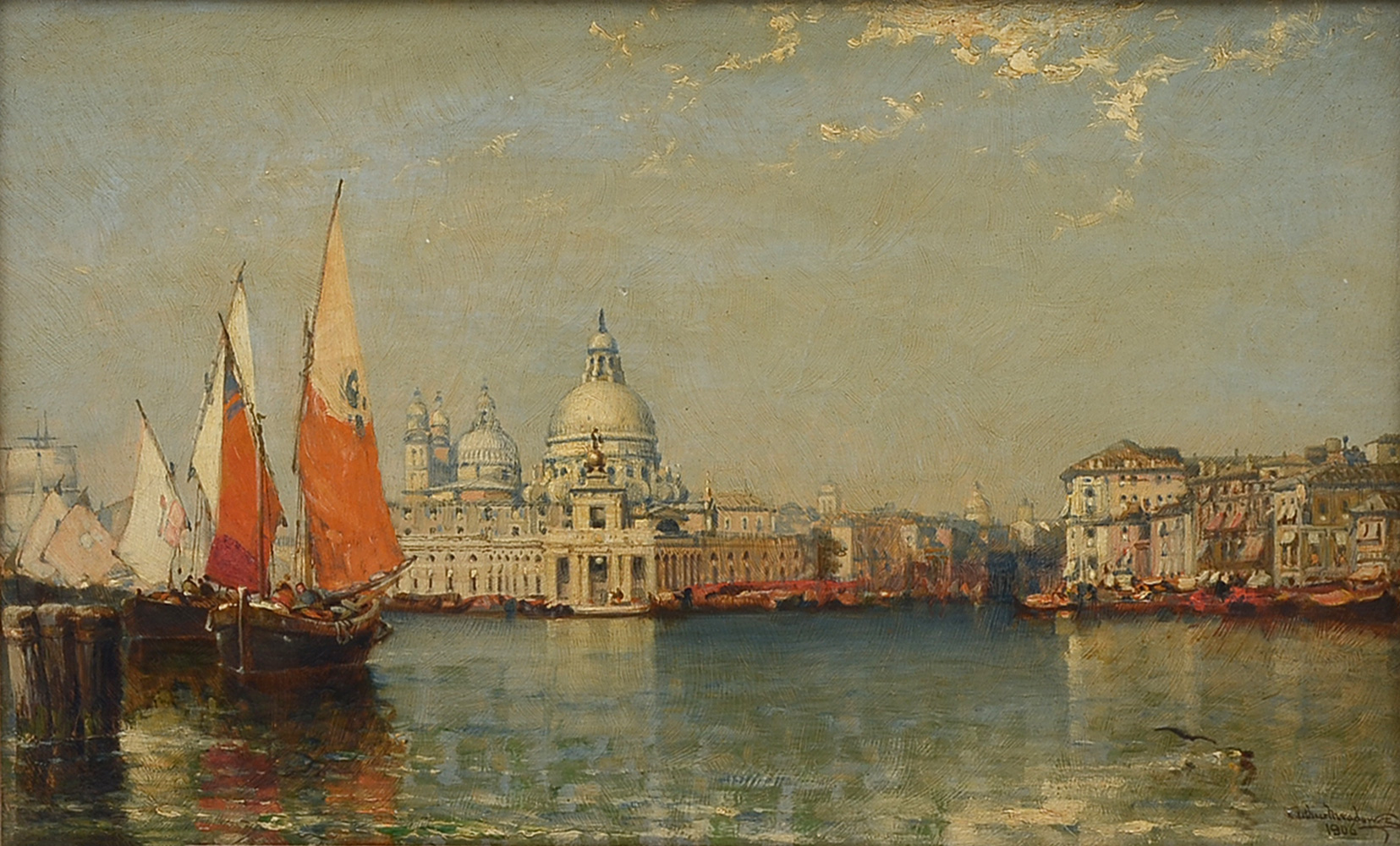 Appraisal: MEADOWS Arthur British - Grand Canal Venice with the Doge