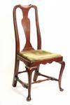 Appraisal: CHAIR - Queen Anne maple and cherry pad foot side