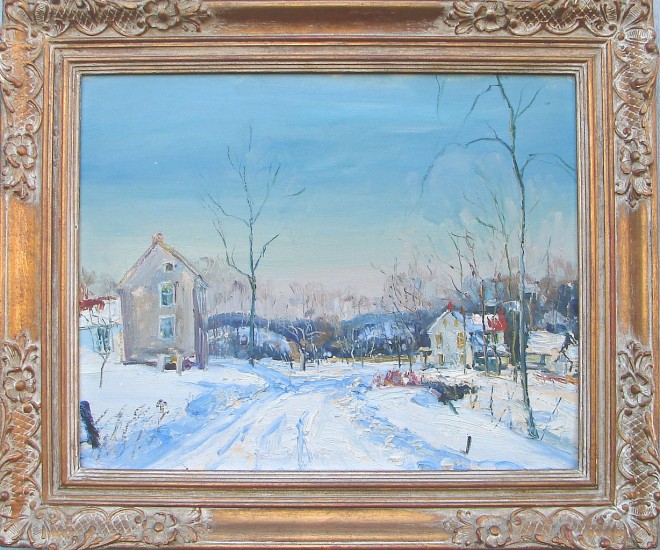 Appraisal: Sumneytown Road oil on canvas board x signed and dated