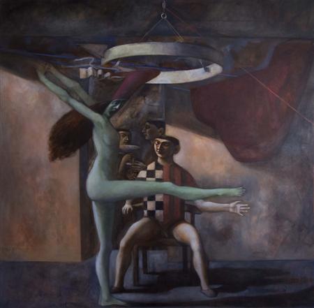 Appraisal: PAUL STOREY BRITISH B THE DANCE Oil on canvas unframed