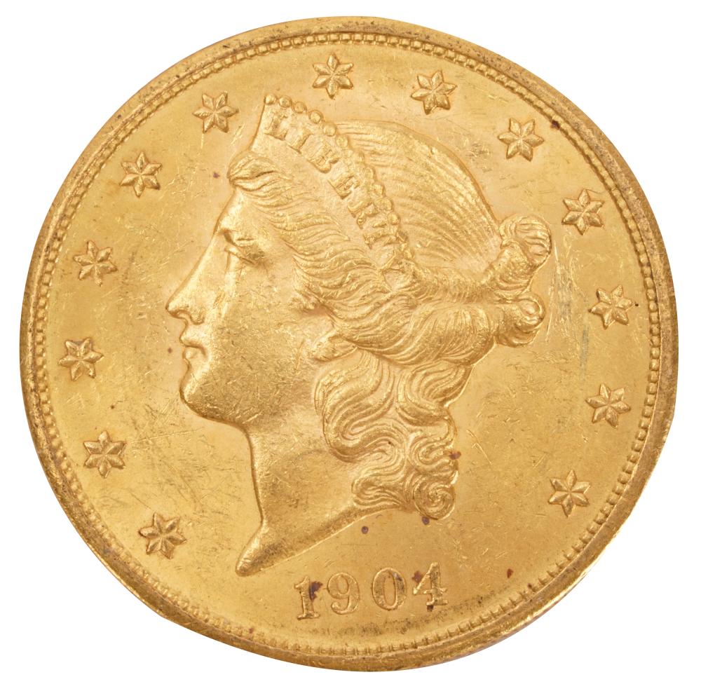 Appraisal: LIBERTY HEAD DOUBLE EAGLE GOLD COIN grams mm diameter Condition