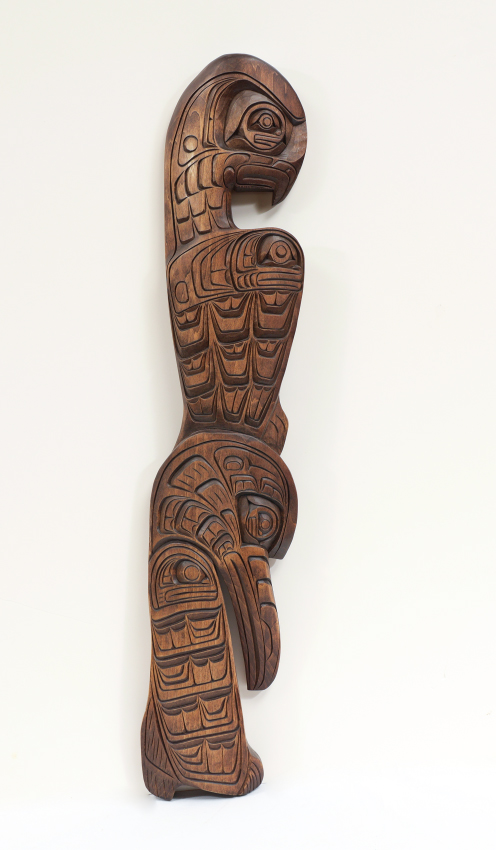 Appraisal: ROBERTSON Jackson Canadian th Century Kwakiutl Northwest Coast wall totem