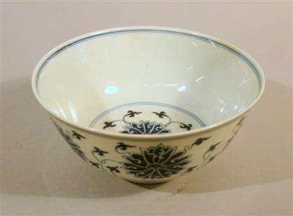 Appraisal: Chinese blue and white bowl Guangxu mark and likely of