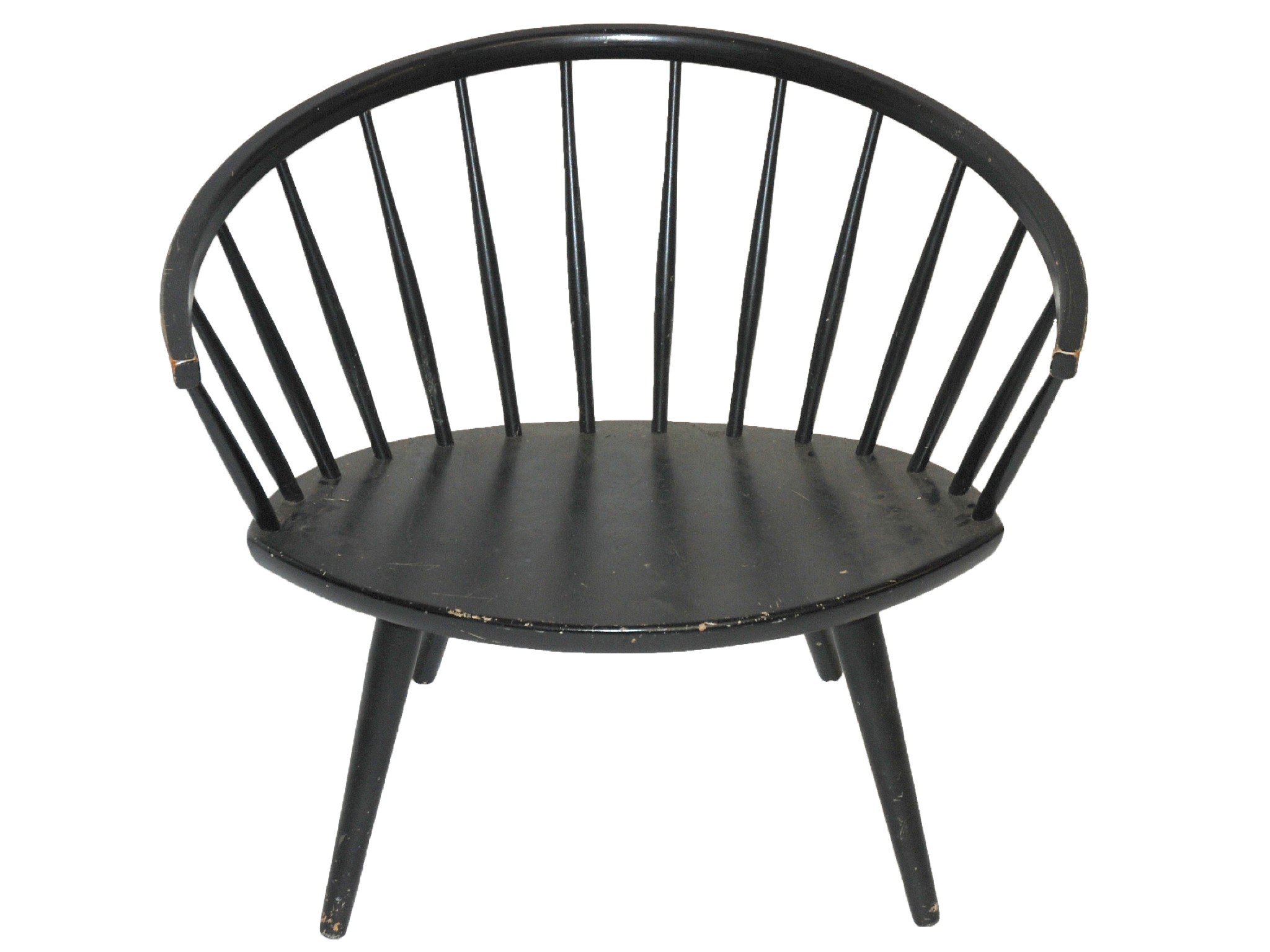 Appraisal: Yngve Ekstrom - Sweden for Stolaban Arka ebonised lounge chair