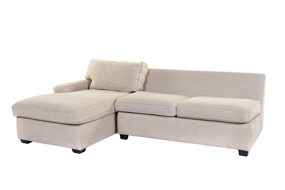 Appraisal: A Contemporary Upholstered Sectional Sofa MITC A Contemporary Upholstered Sectional