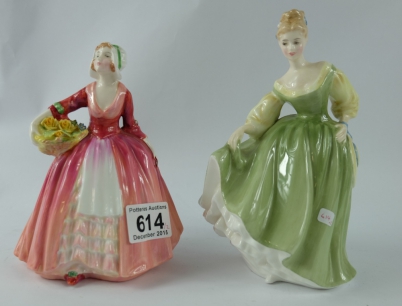 Appraisal: Royal Doulton figures Janet HN and Fair Lady HN