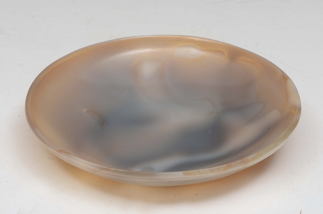 Appraisal: AN INDIAN MOGHUL AGATE BOWL of plain circular form cm