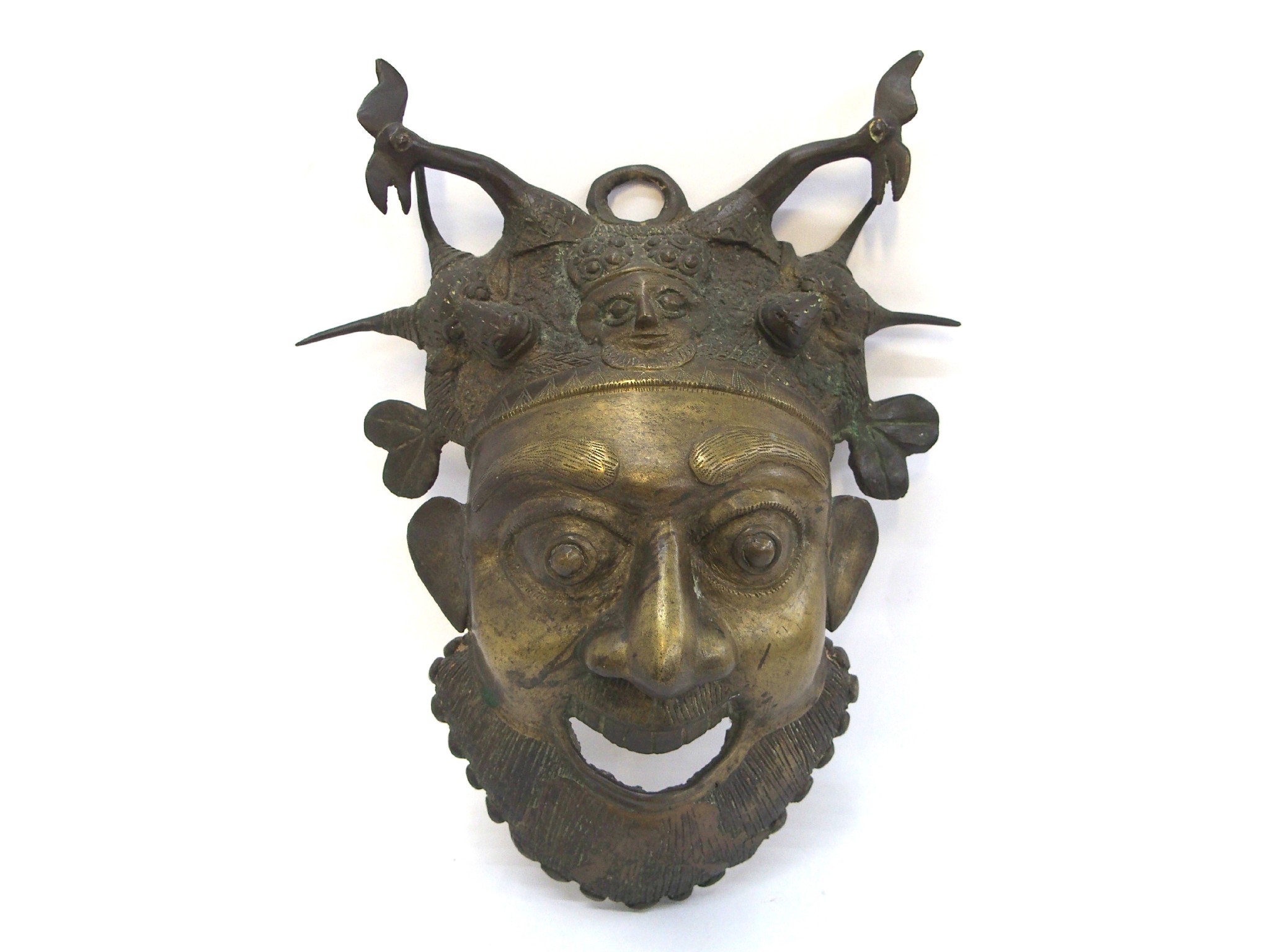 Appraisal: Metal wall mask