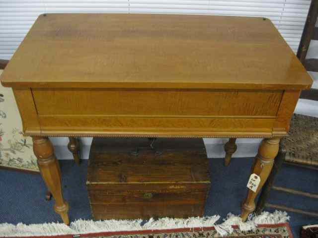 Appraisal: Maple Spinet Desk inner compartments