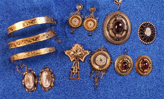 Appraisal: COLLECTION OF VICTORIAN JEWELRY including three child's bracelets an antique