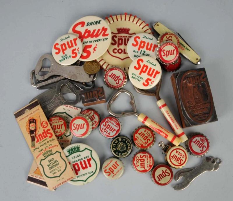 Appraisal: Assorted Box Lot of Spur Items Description Includes approximately ten