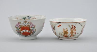 Appraisal: Two th th Century Tea Bowls Armorial bowl with small