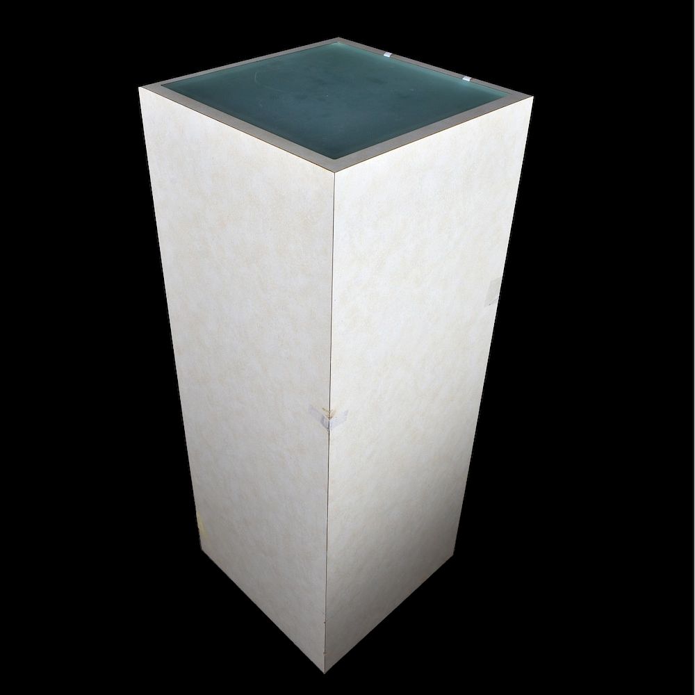 Appraisal: Tall Modern Electrified Display Pedestal Tall Modern Electrified Display Pedestal