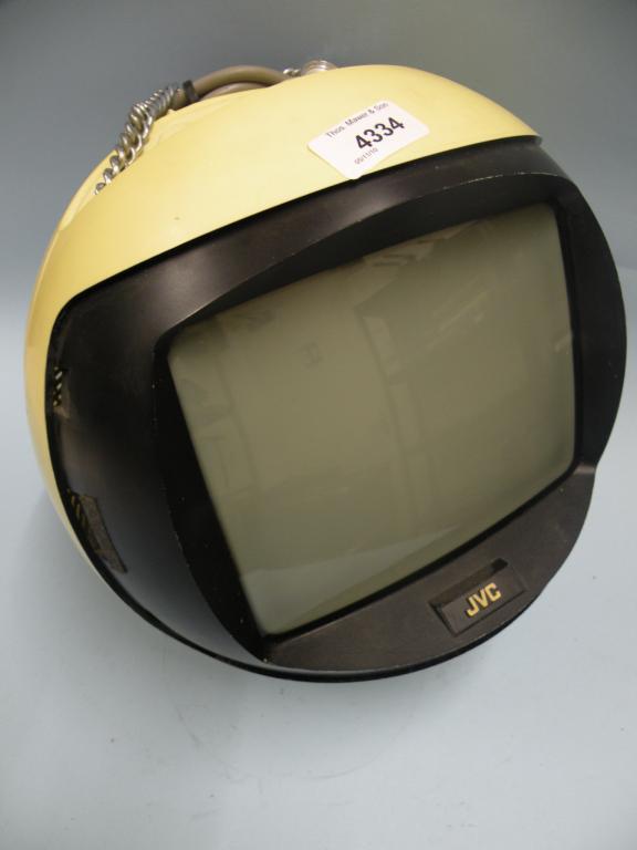 Appraisal: A JVC hanging portable television in the form of a