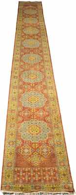 Appraisal: A Persian Tabriz Long Runner Apprx '- x '- Medium