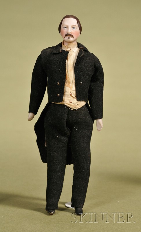 Appraisal: Buffalo Bill Dollhouse Doll Germany c tinted bisque shoulder head