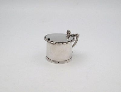 Appraisal: A George IV silver mustard pot with an associated cover