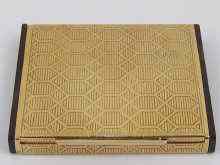 Appraisal: A silver gilt and tortoiseshell cigarette case chased with geometric