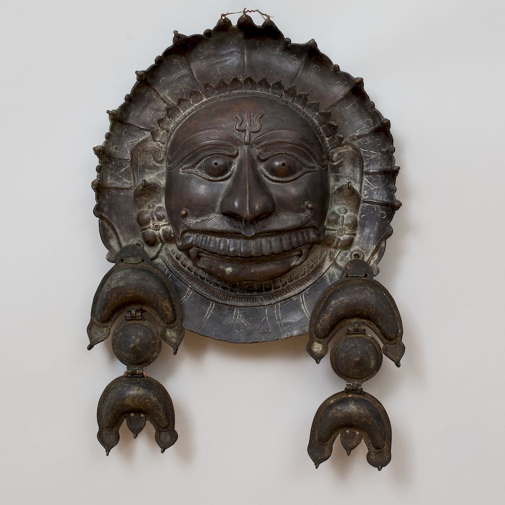 Appraisal: Indian Bronze Figure of a Bhuta Mask x x in