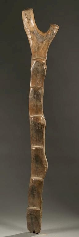 Appraisal: Dogon wooden ladder th th c A wooden ladder Mali