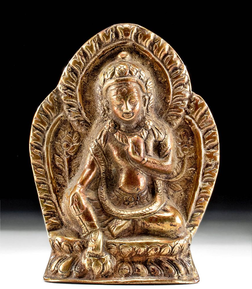 Appraisal: th C Tibetan Brass Deity Central Asia Tibet ca th