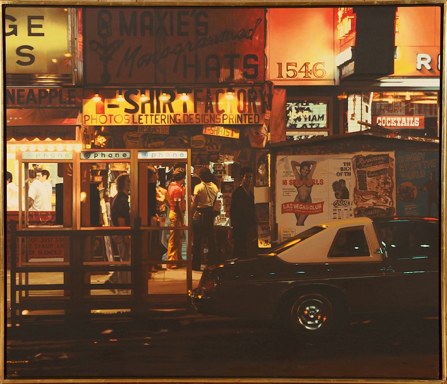 Appraisal: NOEL MAHAFFEY TIMES SQUARE OIL ON CANVAS Noel Mahaffey American