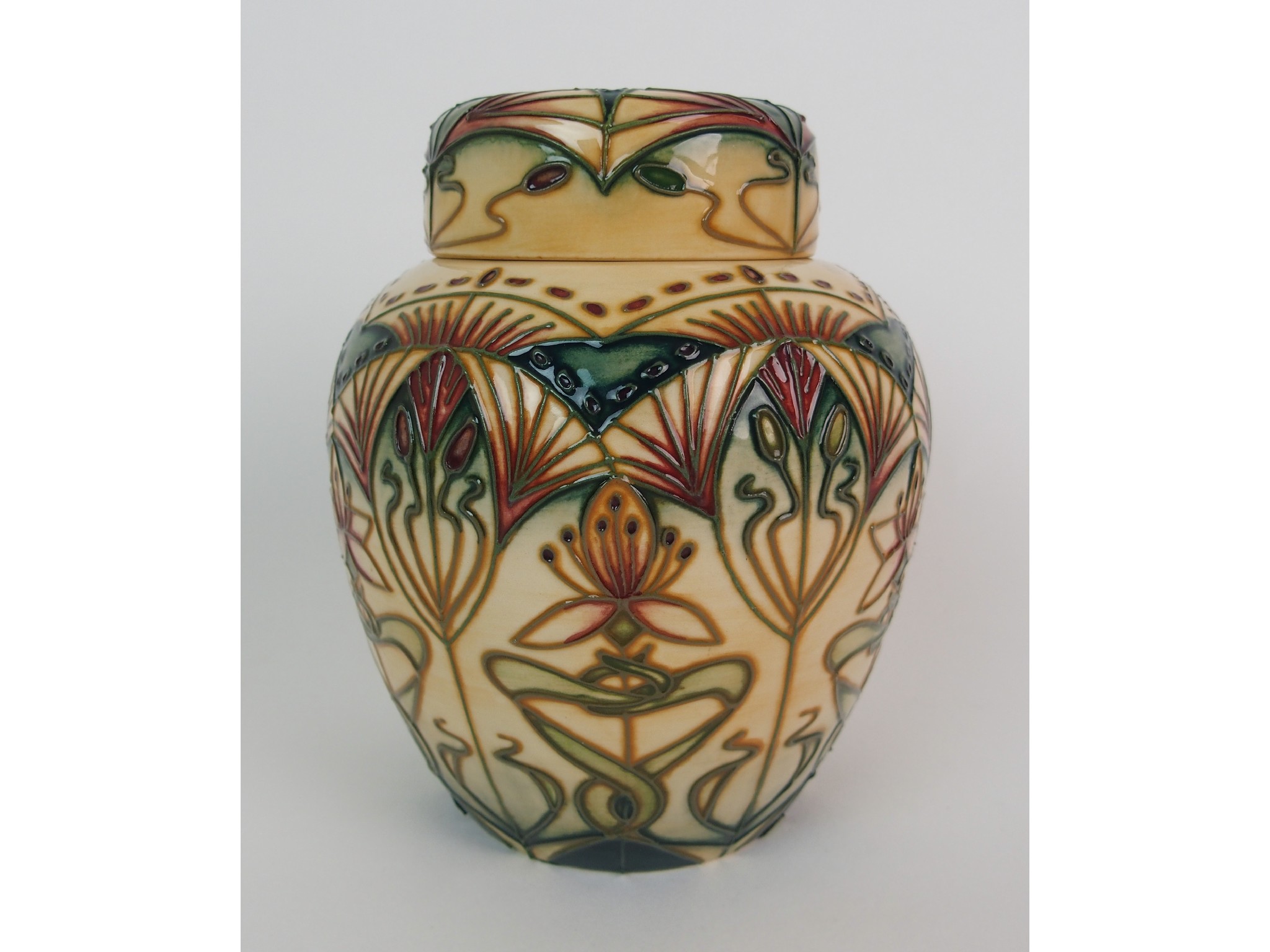 Appraisal: A Moorcroft Pottery Star of Bethlehem ginger jar by Rachel