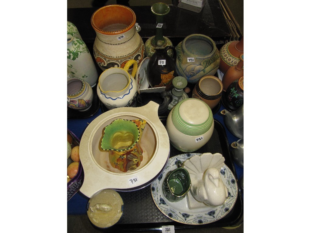 Appraisal: Lot comprising two trays of assorted ceramics to include Keith